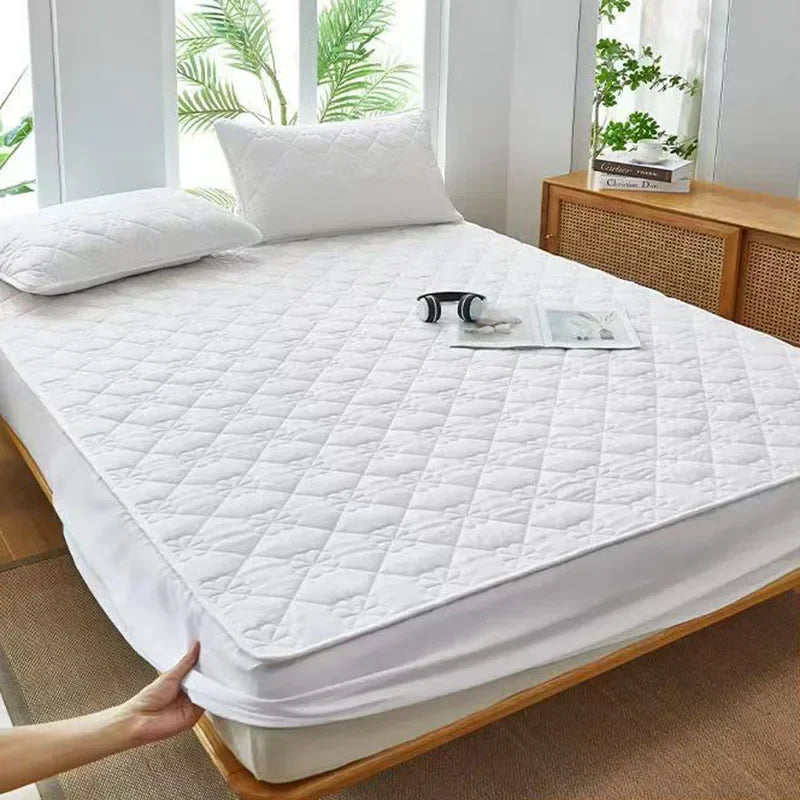 Afralia™ Waterproof Quilted Fitted Sheet Set with Deep Pockets and Silky Touch