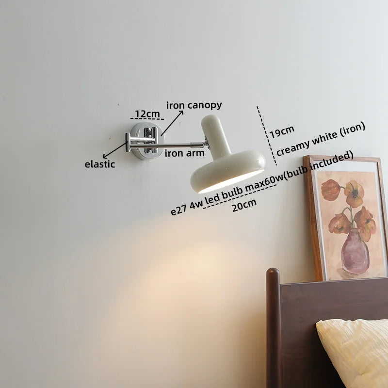 Afralia™ Swing Arm LED Wall Sconce Iron Modern Stair Light Fixtures
