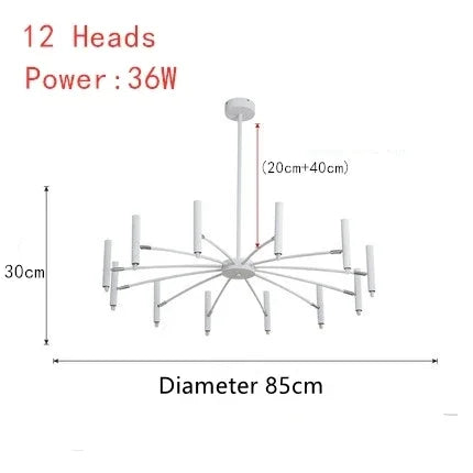 Afralia™ Art Pendant Chandelier - Nordic LED Indoor Lighting Fixture