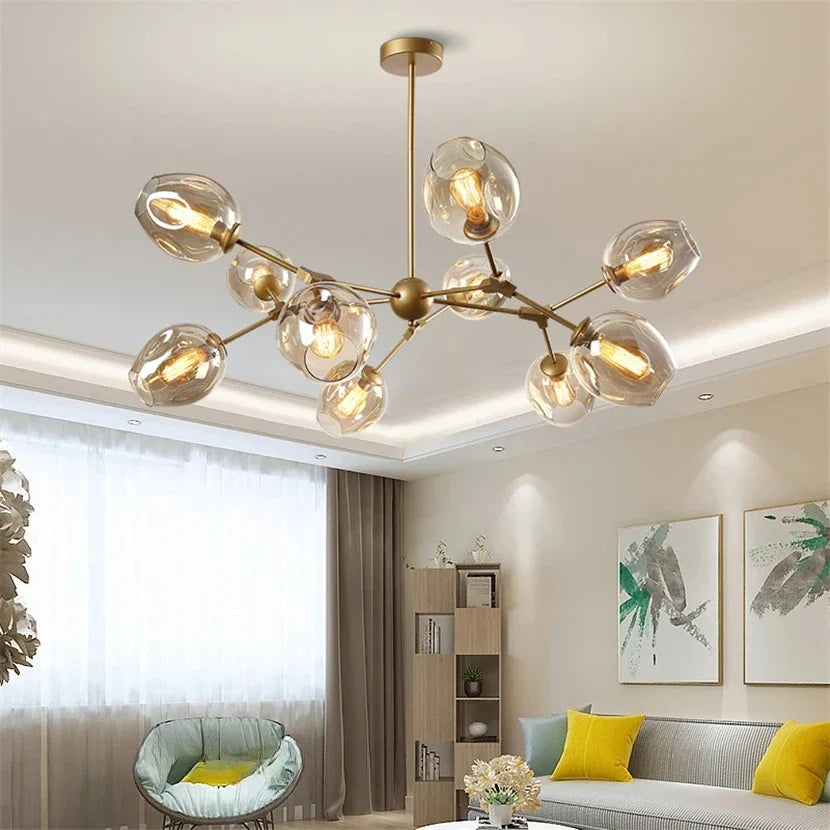 Afralia™ Modern Minimalist Ceiling Chandelier Light for Dining and Living Room