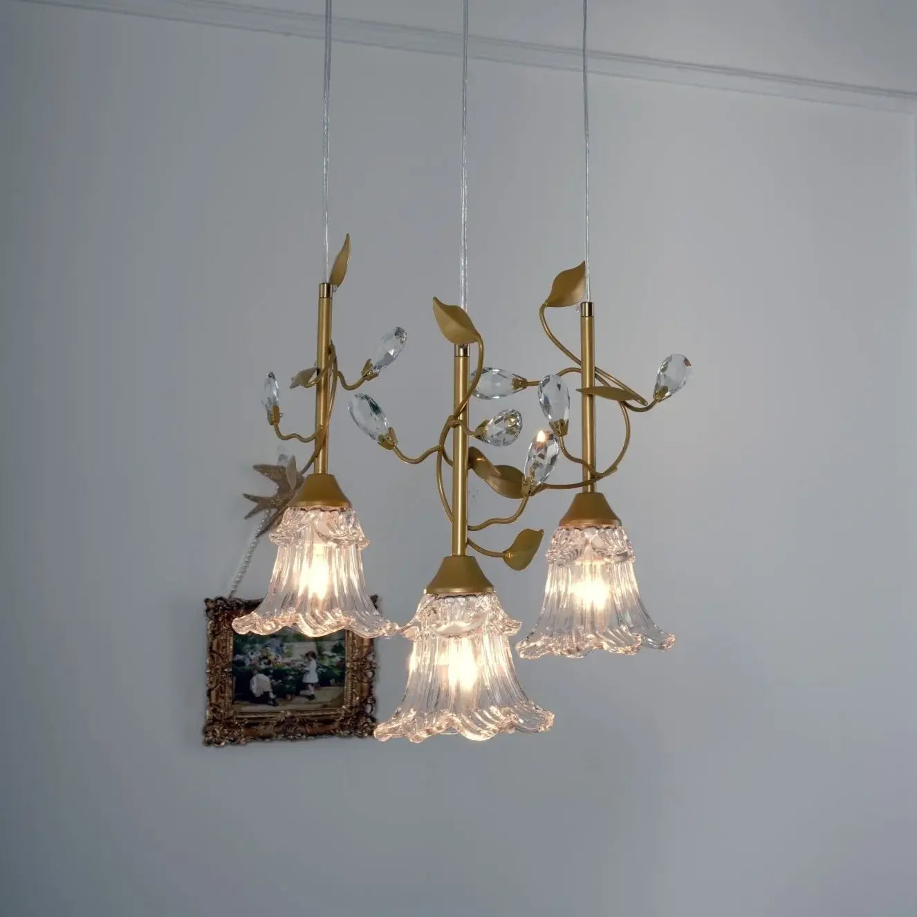 Afralia™ Luxure Crystal LED Chandelier for Modern Living Room and Bedroom