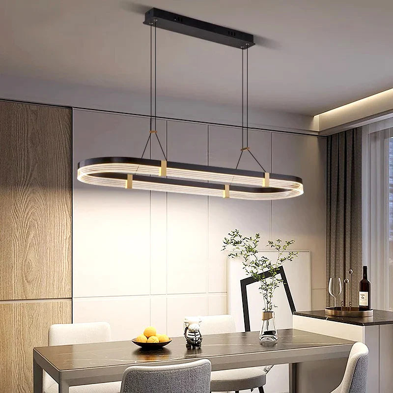 Afralia™ Modern Pendant Chandelier for Indoor Dining Room Living Room Ceiling Lighting