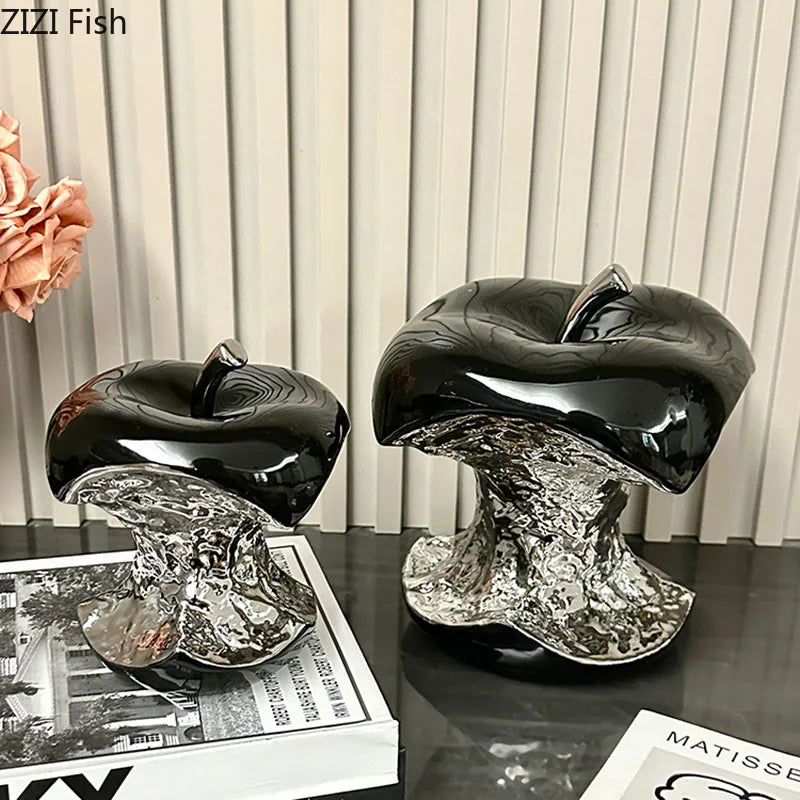 Afralia™ Silver-plated Fruits Sculpture for Stylish Room Decor