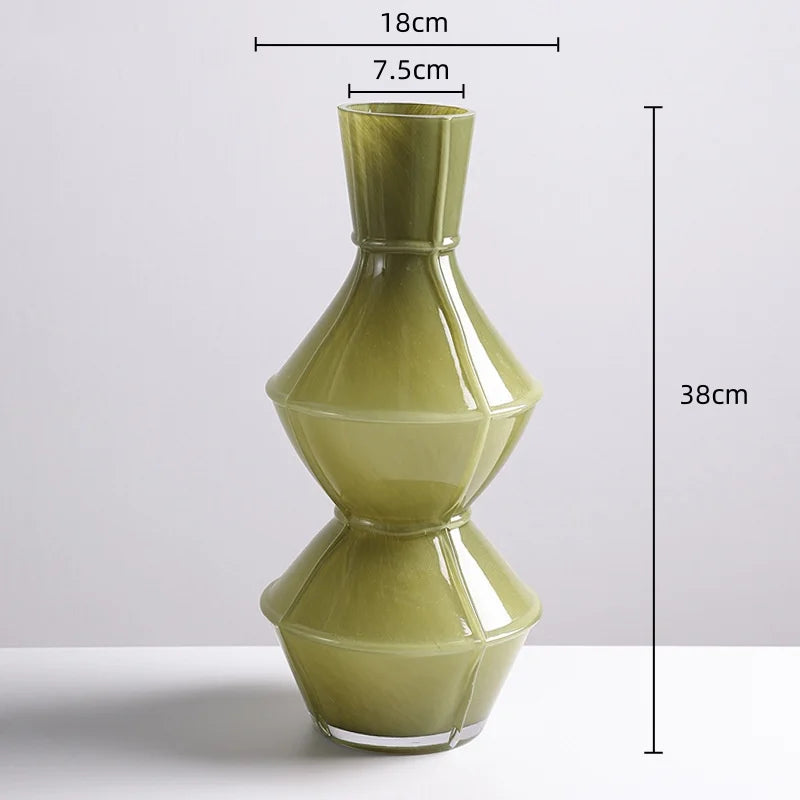 Afralia™ Colorful Geometric Glass Vase Hydroponics Terrarium Home Decor Accessory