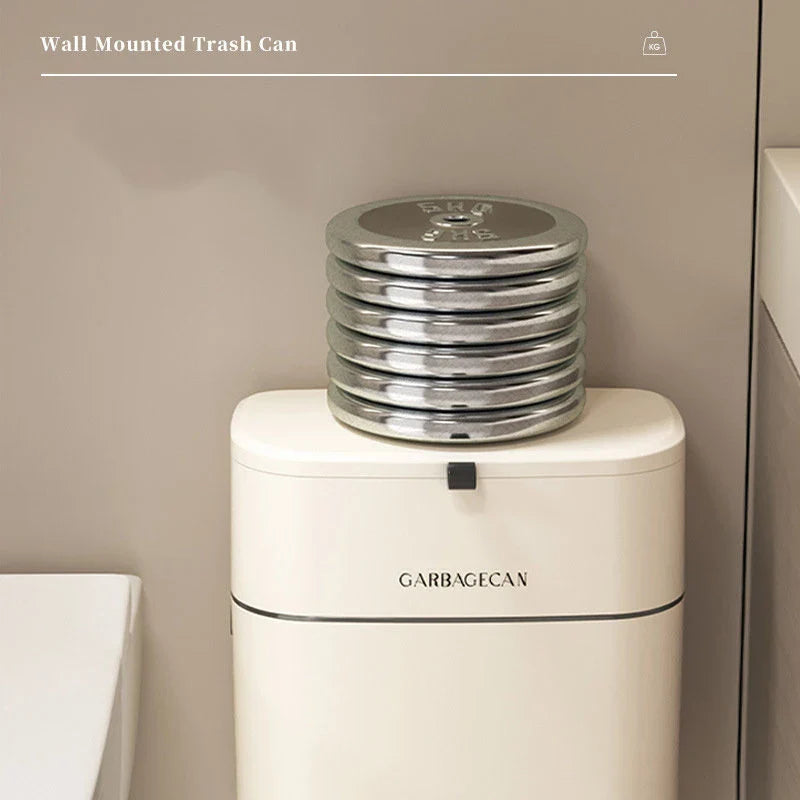 Afralia™ Wall-Mounted Kitchen Trash Can Large Capacity with Lid