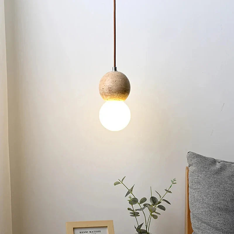 Afralia™ Yellow Limestone Wall Lamp - Modern Minimalist LED Light