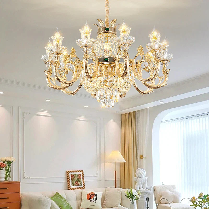 Afralia™ Crystal LED Chandelier: Modern Luxury Pendant for Home Dining Decor