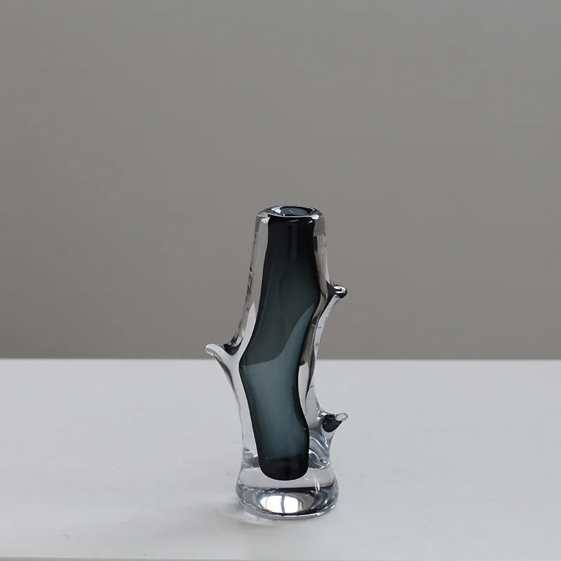 Afralia™ Glass Vase Branch Fork Shape Thick Bottle Floral Arrangement Terrarium
