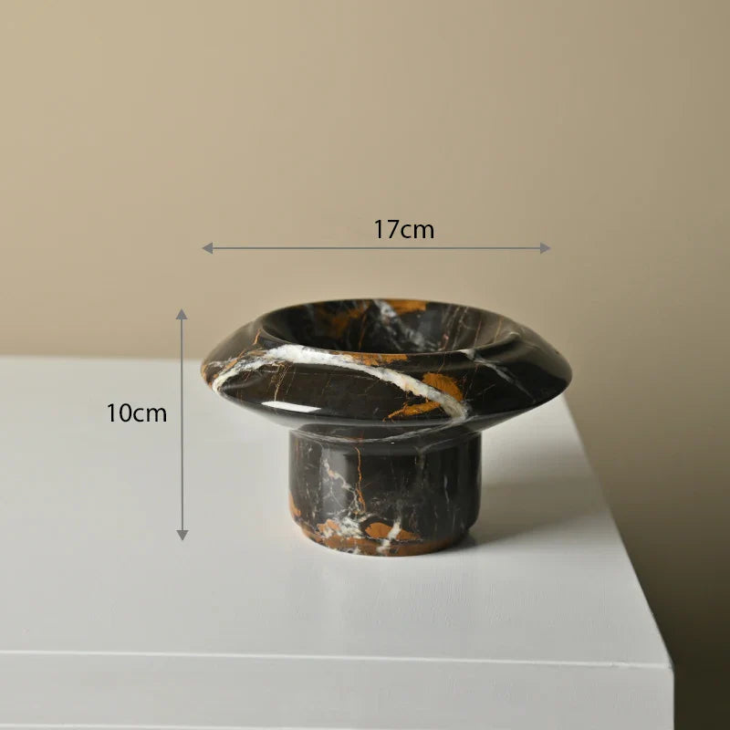 Afralia™ Marble Serving Tray & Fruit Bowl Set for Elegant Living Spaces