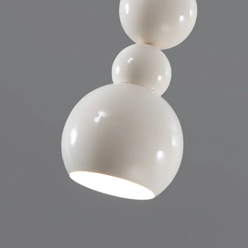Afralia™ White Metal Pendant Lights: Bedroom Dining Room Indoor Lamp, E14 Bulb, Art Deco.