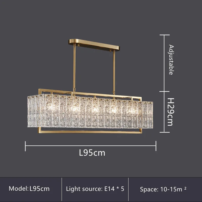 Afralia™ Water Ripple Glass Chandelier: Elegant LED Lighting Fixture for Luxury Home Decor