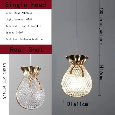 Modern LED Chandelier: Afralia™ Lucky Bag Ceiling Lamps for Home Decor, Living Room, Bedroom