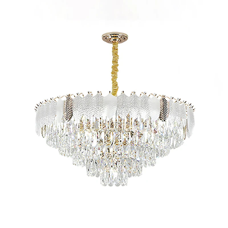 Afralia™ Crystal Indoor Chandelier: Postmodern LED Suspension Lamps for Luxe Living Room Decor