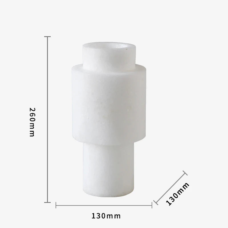 Afralia™ Marble Pillar Vase for Modern Home Decoration
