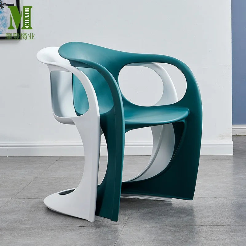 Nordic Acrylic Dining Chair by Afralia™ - Designer Pan Dong Chair for Living Room
