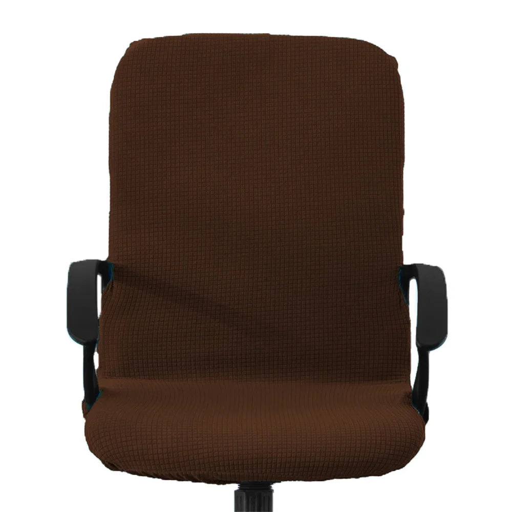 Afralia™ Solid High Armchair Cover Elastic Accent Seat for Home Office