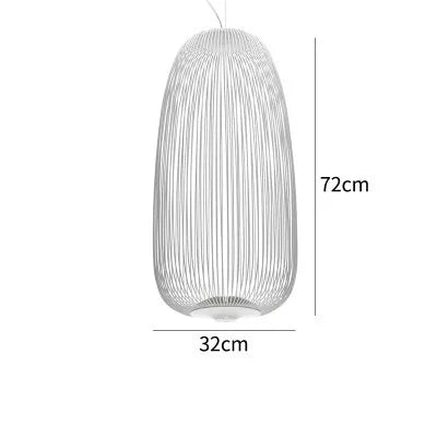 Afralia™ Spokes Bird Cage Pendant Light for Creative Interior Lighting