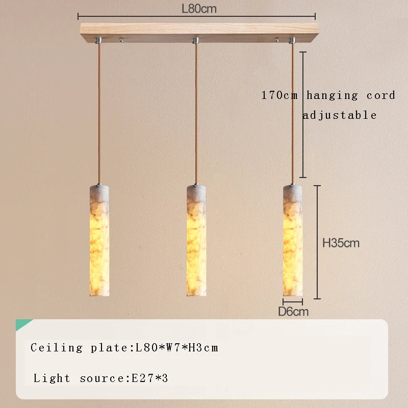 Afralia™ Light Luxury Spanish Lucite Pendant Light for Living Room Ceiling Decor