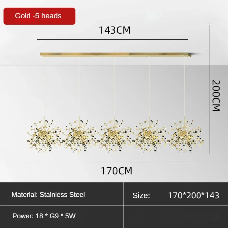 Afralia™ Modern Industrial Chandelier Bar Pendant Lamp for Stylish Living Room Decor