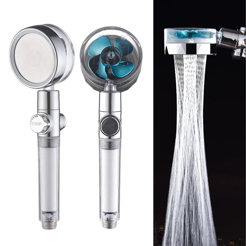 Afralia™ High Pressure Shower Head with 360° Rotation & Water Saving Nozzle