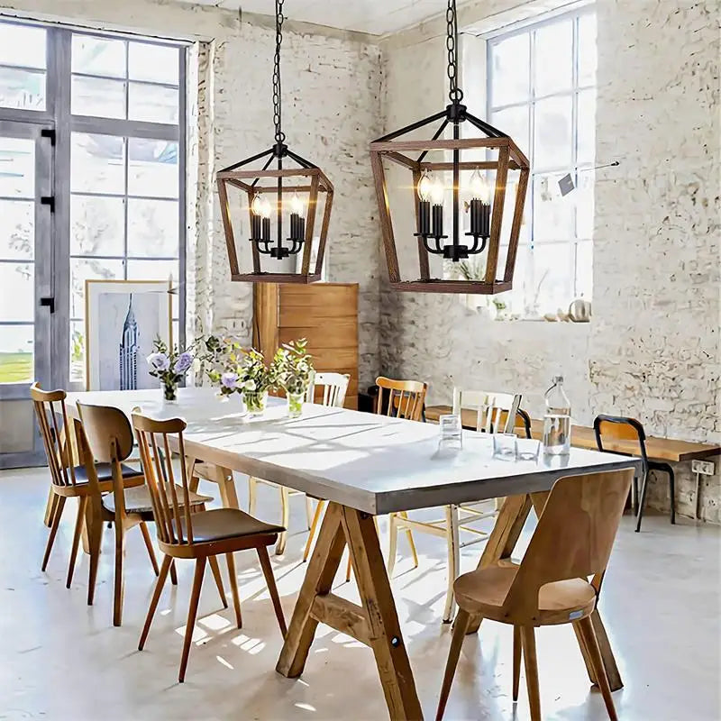Afralia™ Retro Bird Cage Chandelier: Modern Iron Industrial Lighting for Living Room & Bedroom