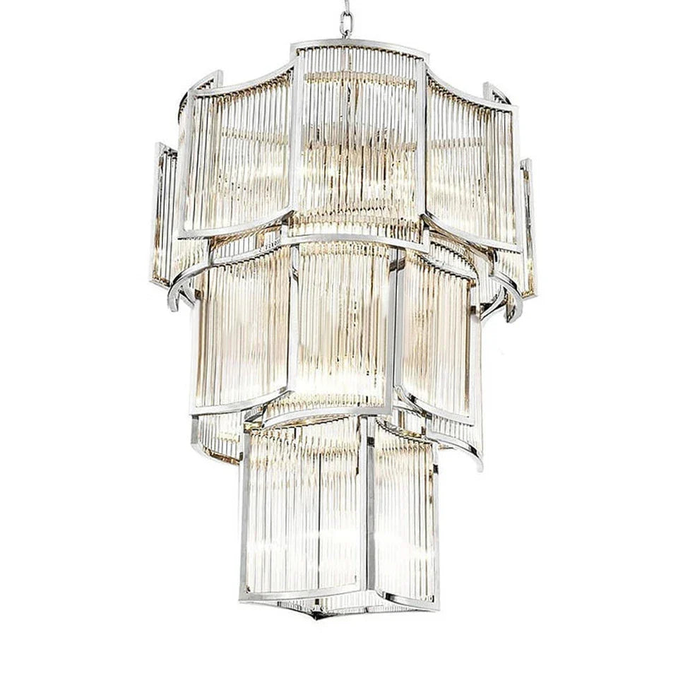 Afralia™ Crystal Loft LED Chandelier for Bedroom Living Dining Room Lighting