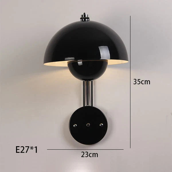 Afralia™ Luxury LED Mushroom Wall Light Fixture for Designer Home Decor