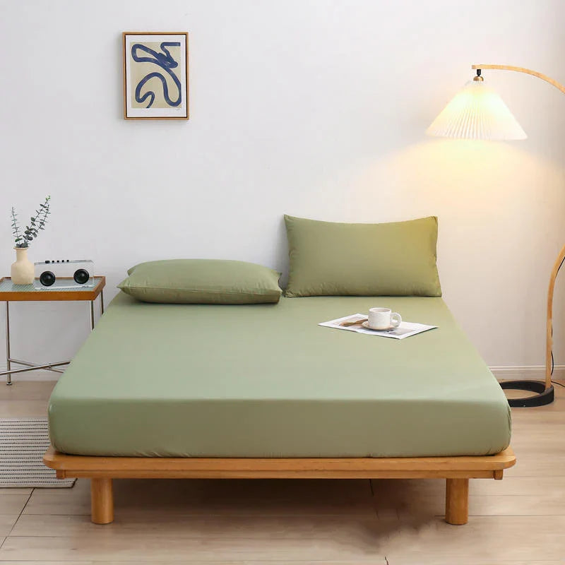 Afralia™ Soft Skin-Friendly 360° Fitted Bed Sheet with Elastic Band - Durable & Dapper
