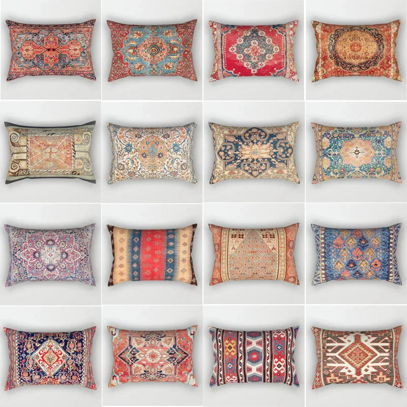 Afralia™ Moroccan Style Pillowcase - Retro Persian Design for Home Decor