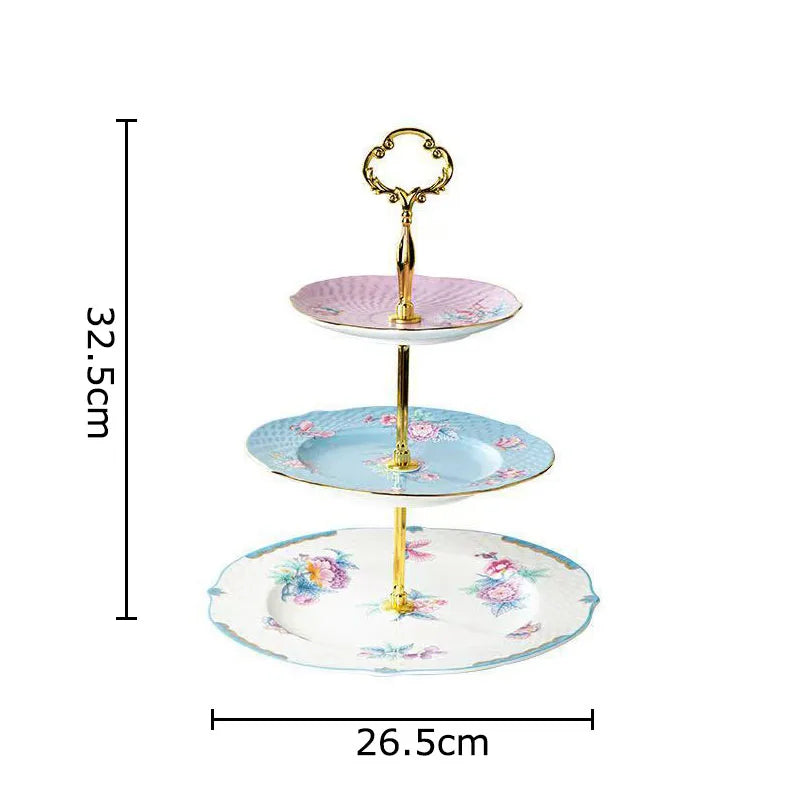 Afralia™ Flowers Pattern Coffee Mug Set for Elegant Dining Table Décor