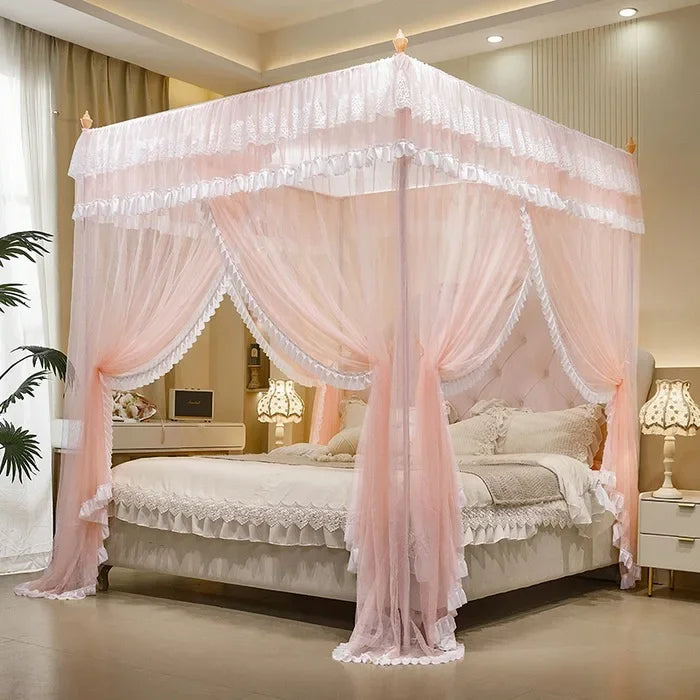 Afralia™ Princess Lace Mosquito Net Tent with Painted Bracket