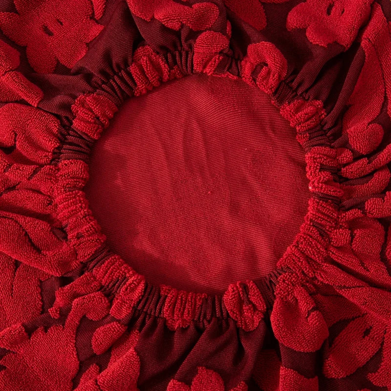 Afralia™ Jacquard Elastic Bar Chair Cover - Stretch Round Seat Protector