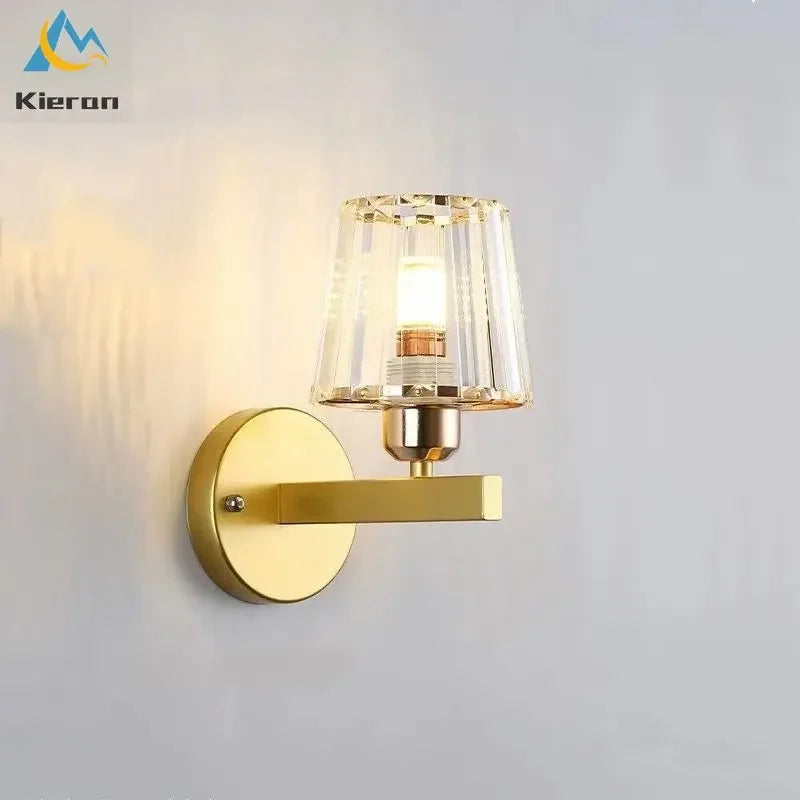 Afralia™ Modern Crystal LED Wall Lamp for Elegant Living Spaces