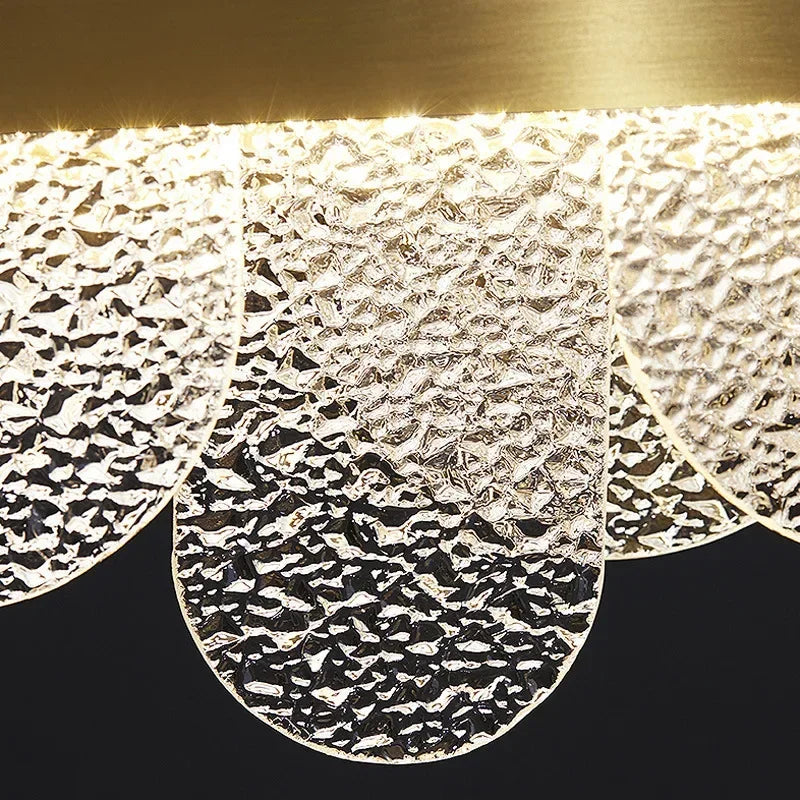 Afralia™ Crystal LED Chandelier: Modern Round Ceiling Lamp for Living Room, Bedroom & Hotel