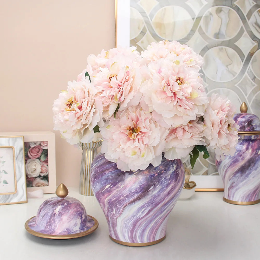 Afralia™ Starry Sky Ceramic Jar - Home Decor & Storage