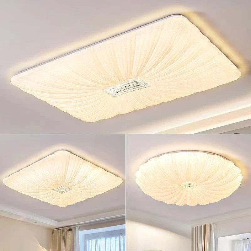 Afralia™ Round Pumpkin Ceiling Chandelier: Nordic Style LED Lighting for Living Room, Kitchen, and Restaurant