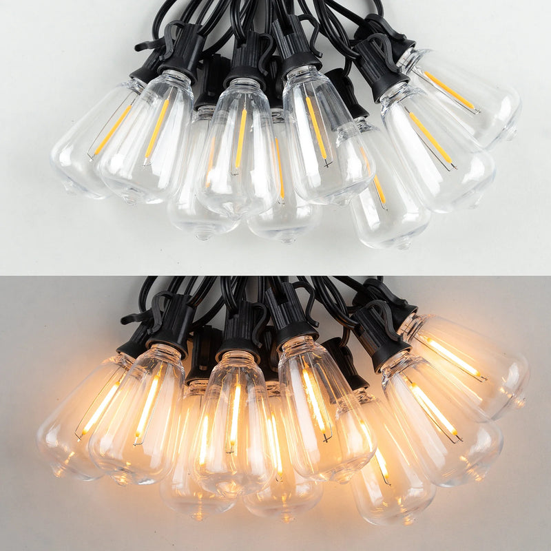 Afralia™ LED String Light Bulb E12 1W Shatterproof Decorative Plastic Replacement