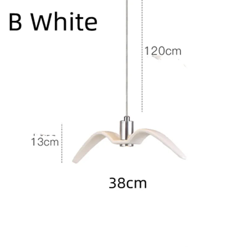 Afralia™ Seagull Nordic Bird Resin Pendant Light for Living Room, Dining, Bedroom