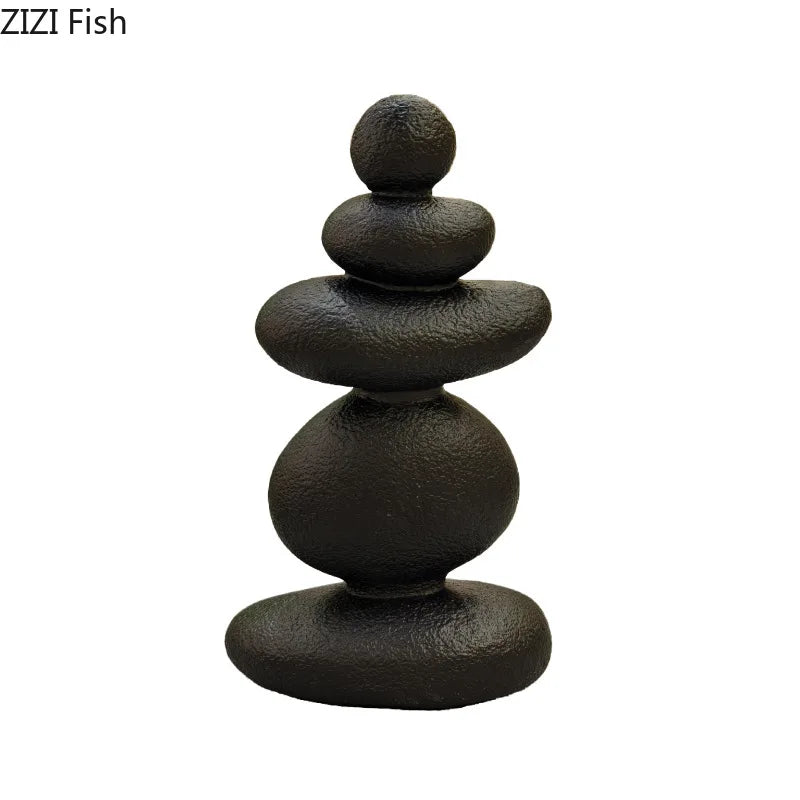 Afralia™ Stone Statue Desk Decoration Resin Sculpture Room Aesthetic Decor