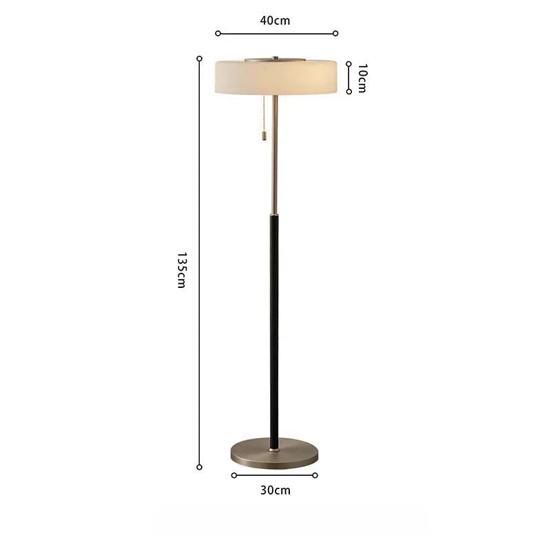 Afralia™ Minimalist Glass Floor Lamp LED E27 Iron Art Decorative Standing Light