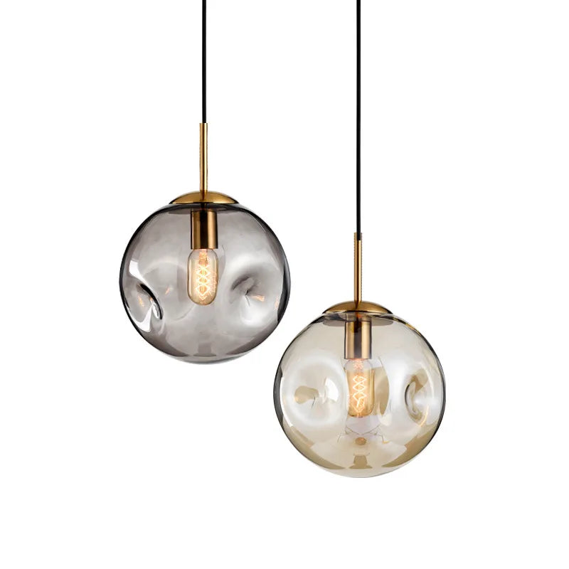 Afralia™ Glass Ball Pendant Lights for Bar, Kitchen, and Home Decor