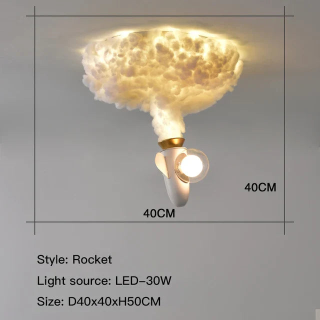 Afralia™ Rocket Kids LED Pendant Light: Creative Jet Chandelier for Children's Bedroom.