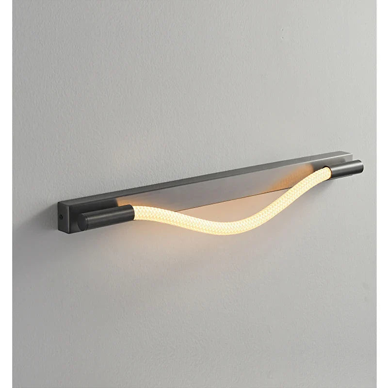 Afralia™ Nordic Minimalist Dynamic Rope Wall Lamp for Living Room & Aisle