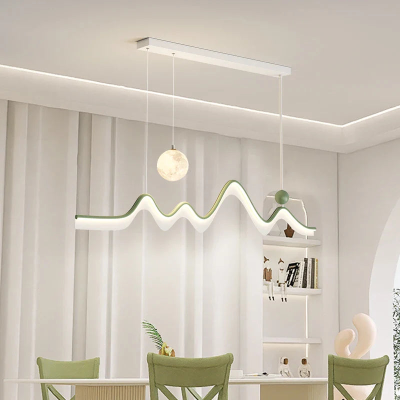 Afralia™ LED Chandelier: Modern Minimalist Pendant Light for Dining Room, Kitchen, Home Lighting