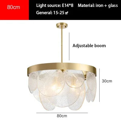 Afralia™ LED Bubble Glass Ceiling Chandelier Light Fixture for Dining Kitchen Bedroom