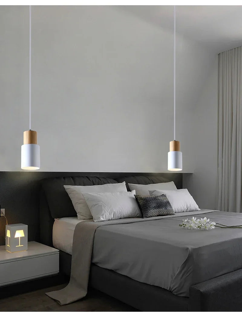 Afralia™ Simple Nordic LED Pendant Wire Chandelier for Kitchen Bar Hotel Home Decor