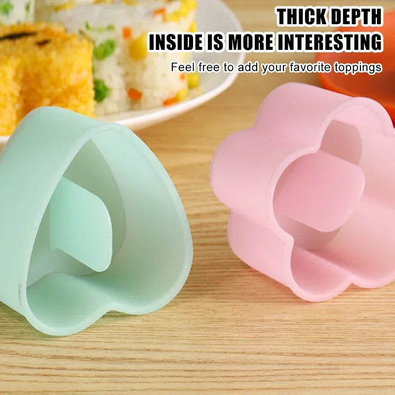 Afralia™ Non Stick Sushi Maker Mold for DIY Rice Balls and Onigiri Press