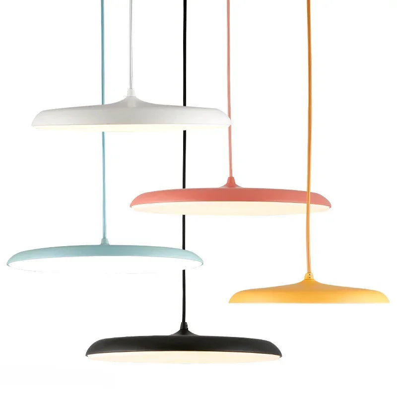 Afralia™ UFO Metal Pendant Light: Modern Art Design, Nordic Style Hanging Lamp for Home Decor.