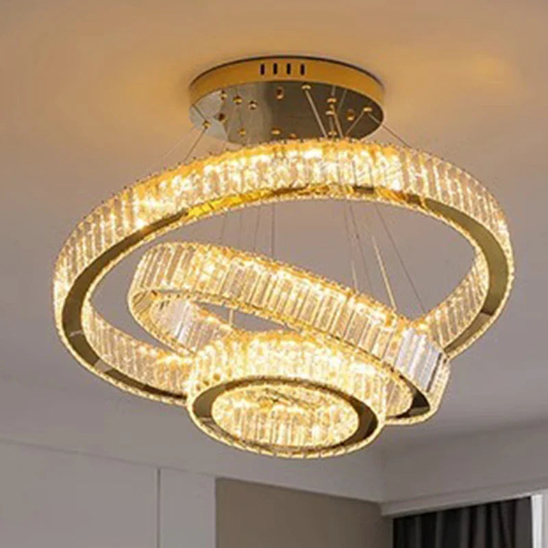 Afralia™ Crystal Chandelier: Luxury Pendant Lighting for Living Room, Staircase & Ceiling