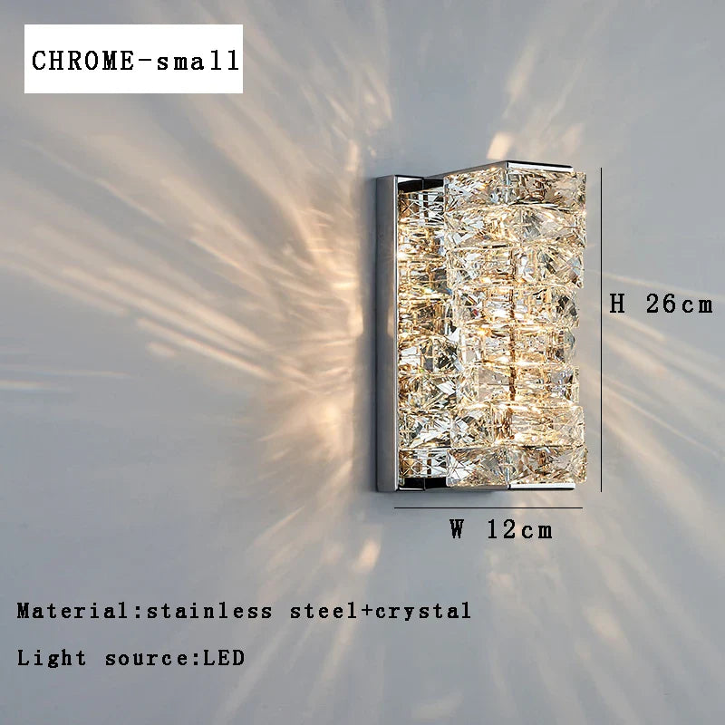 Afralia™ Crystal Wall Sconce Lamps: Luxury Indoor Wall Lights for Modern Room Decor & Bedside Lighting.